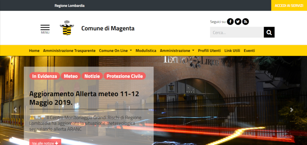 nuovo portale comune